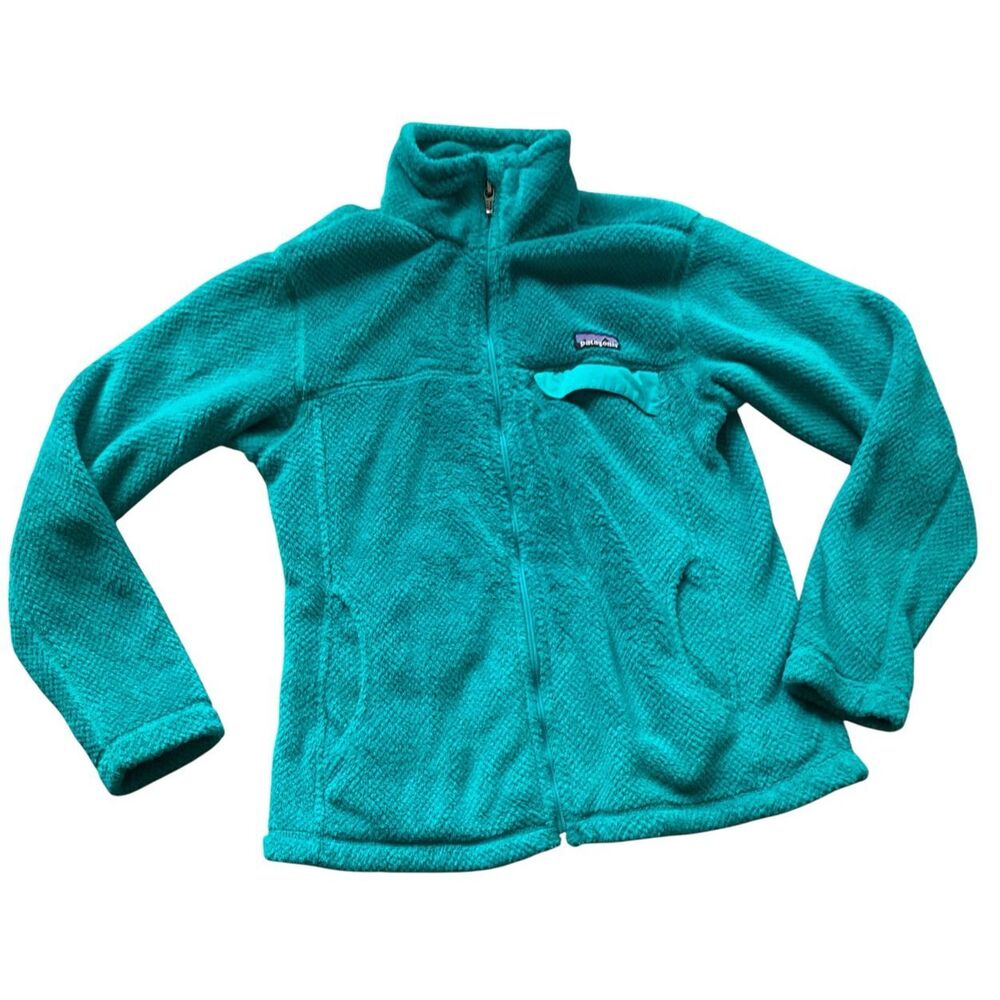 Patagonia Re-Tool POLARTEC full zip green Fleece Jacket Women L
